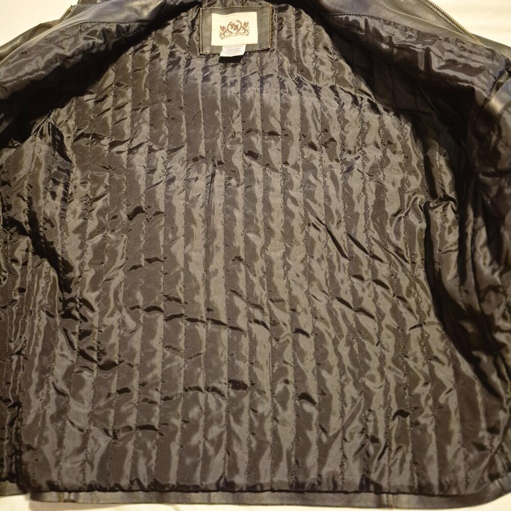 Toxic Hazard Brown Distressed Moto Jacket Size L - Picture 12 of 12
